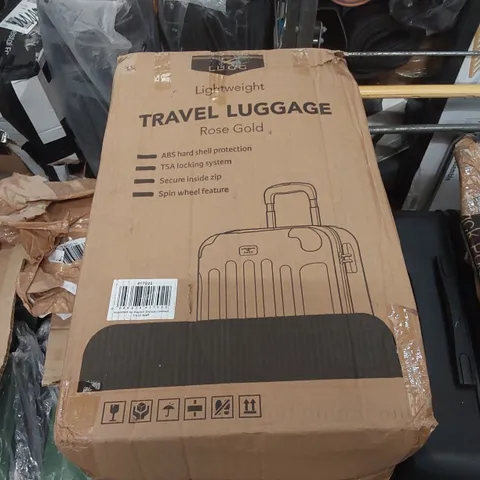 BOXED LUGG LIGHTWEIGHT TRAVEL SUITCASE 