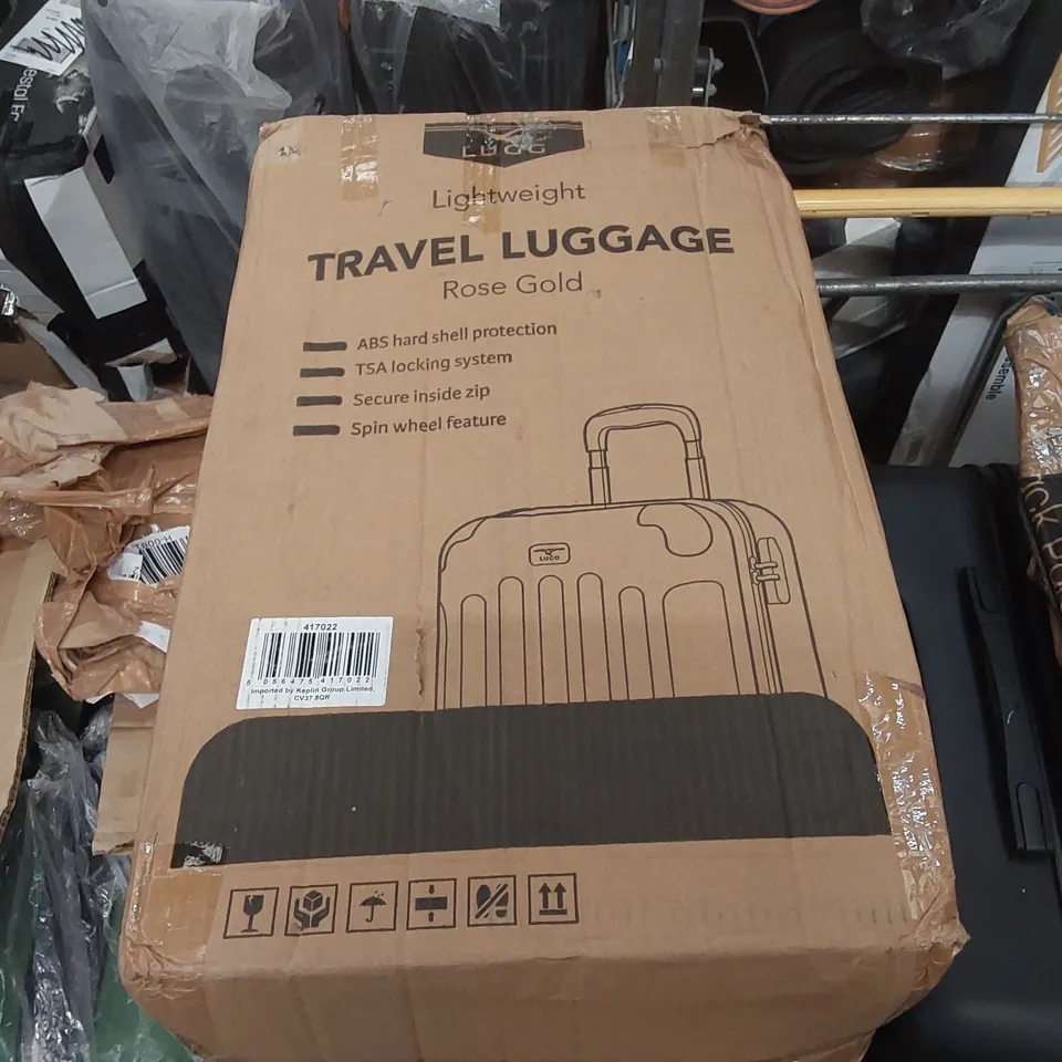 BOXED LUGG LIGHTWEIGHT TRAVEL SUITCASE 