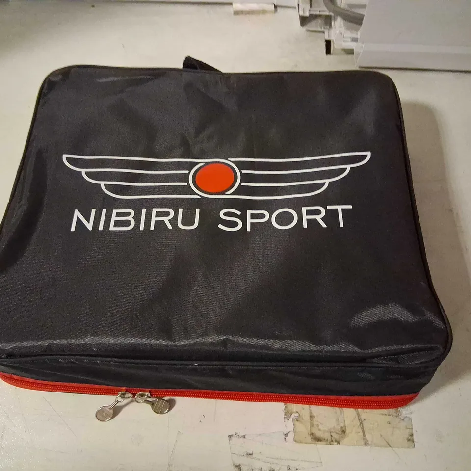 NIBIRU SPORT OUTDOOR PLAY STORAGE CASE – BLACK WITH RED ZIPPER