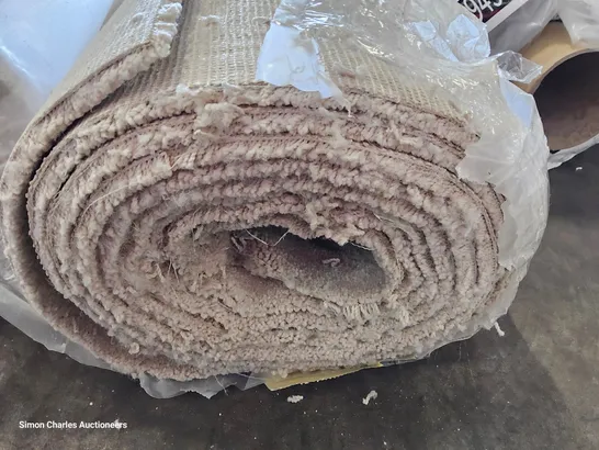 Lot 75: ROLL OF QUALITY HEARTLAND ULTRA BURCOT CARPET APPROXIMATELY 5M ...