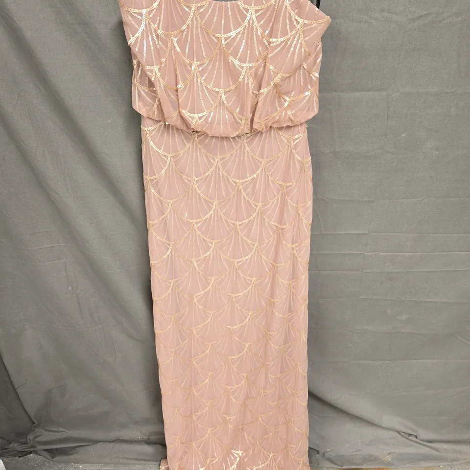 SORELLA VITA SEQUIN PATTERN STRAP DRESS - SIZE 12