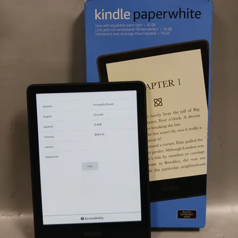 BOXED AMAZON KINDLE PAPERWHITE E-READER