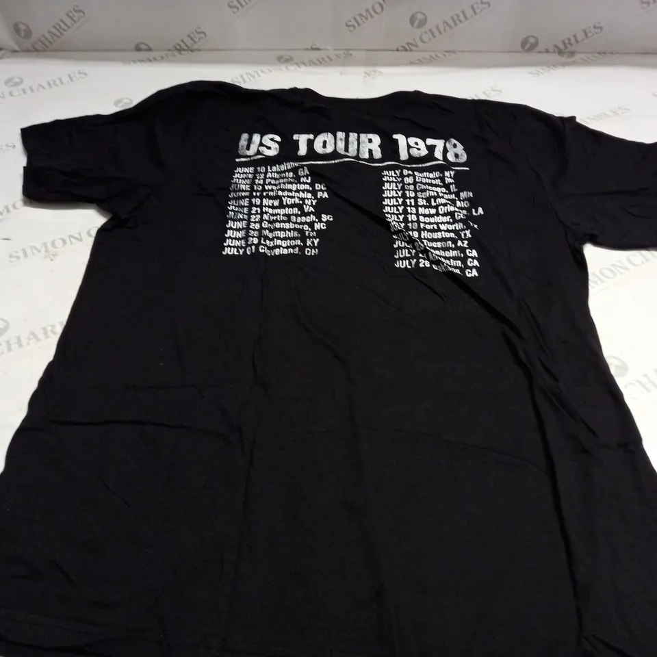 THE ROLLING STONES US TOUR 1978 T-SHIRT IN BLACK - XL