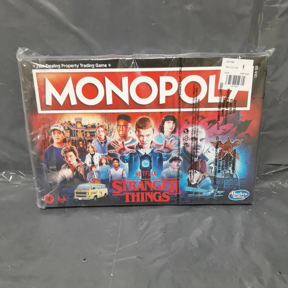 BOXED MONOPOLY STRANGER THINGS  RRP £32.99