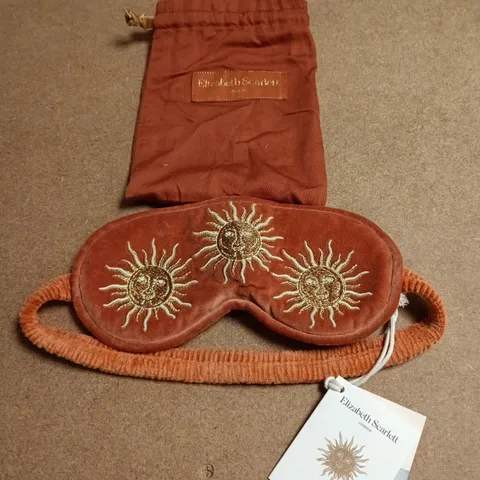 ELIZABETH SCARLETT LONDON SUN GODDESS SLEEP MASK WITH SUN EMBROIDERY