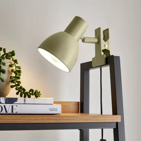 BOXED IMI METAL ADJUSTABLE CLIP-ON TASK TABLE LAMP