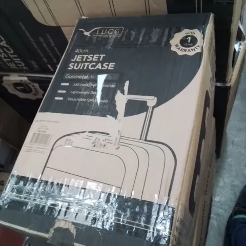 BOXED LUGG 40CM JETSET SUITCASE GUNMETAL