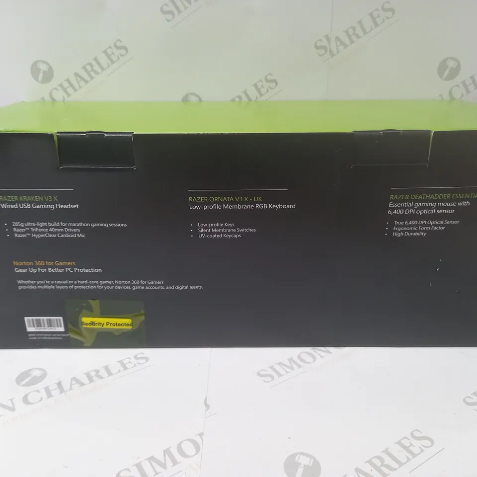 BRAND NEW BOXED RAZER GAMING BUNDLE 3 IN 1 TO INCLUDE - GAMING HEADSET, MEMBRANE RGB KEYBOARD AND ESSENTIAL GAMING MOUSE