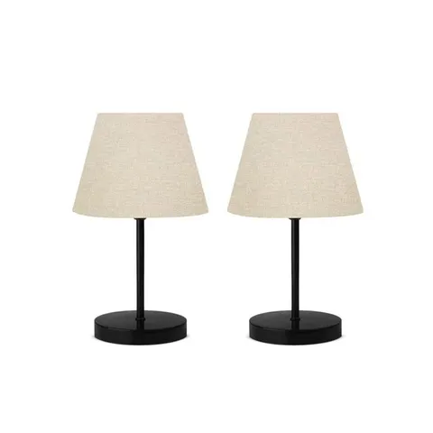 BOXED HERBIE 38cm TABLE LAMP BLACK