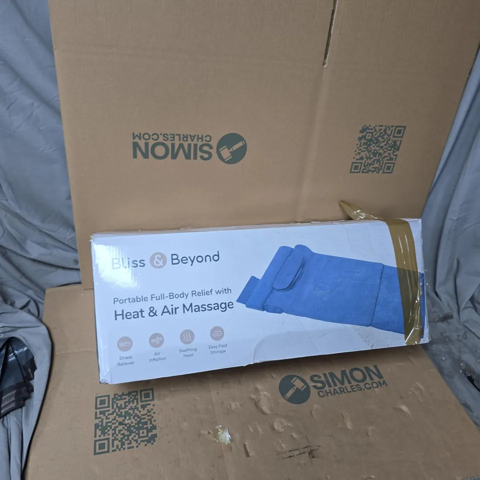 BLISS & BEYOND PORTABLE FULL-BODY HEAT & AIR MASSAGE (BLUE)