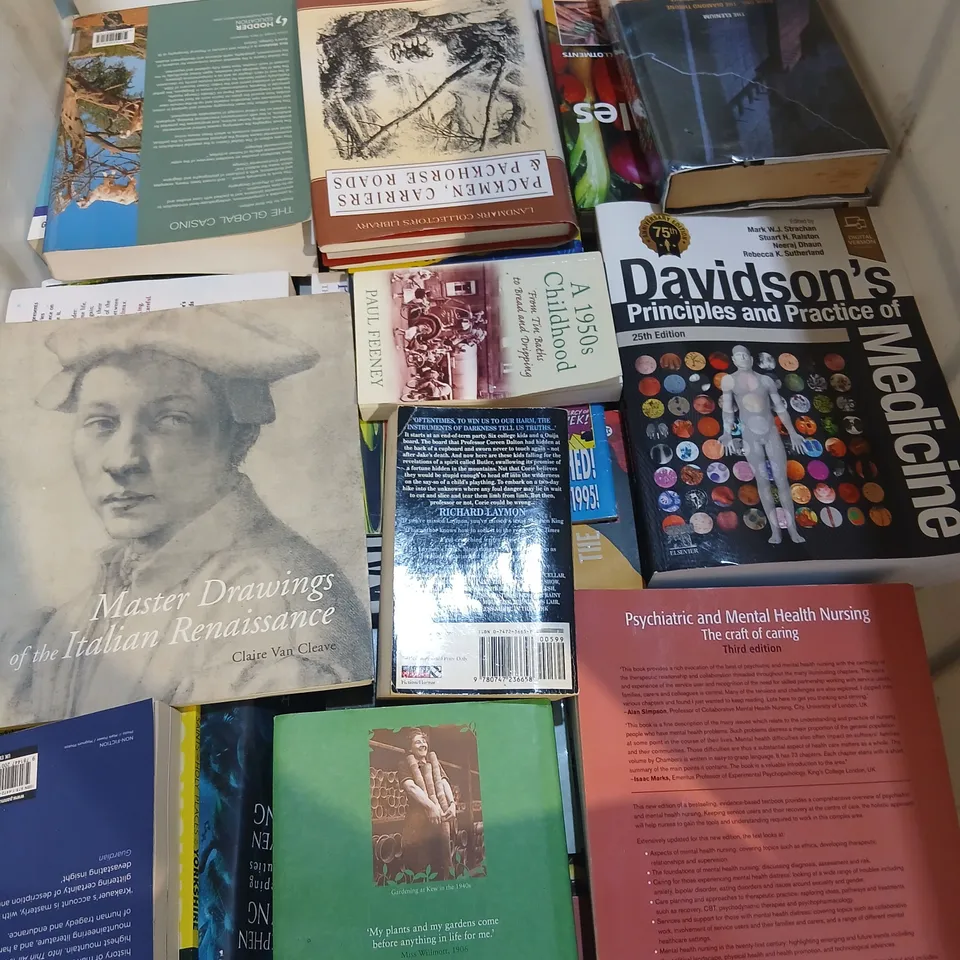 LARGE QUANTITY OF ASSORTED FICTION AND NON FICTION BOOKS