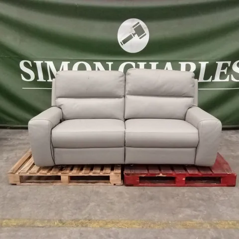 QUALITY DESIGNER 3 SEATER LEATHER POWER RECLINER SOFA