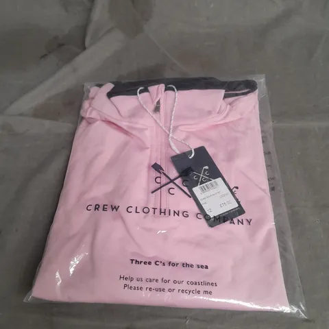 BAGGED CREW CLOTHING COMPANY CORE GOLF HALFZIP IN PINK SIZE 12