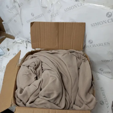 COZEE HOME SET OF FLEECE DEEP FITTED SHEETS TAUPE DOUBLE