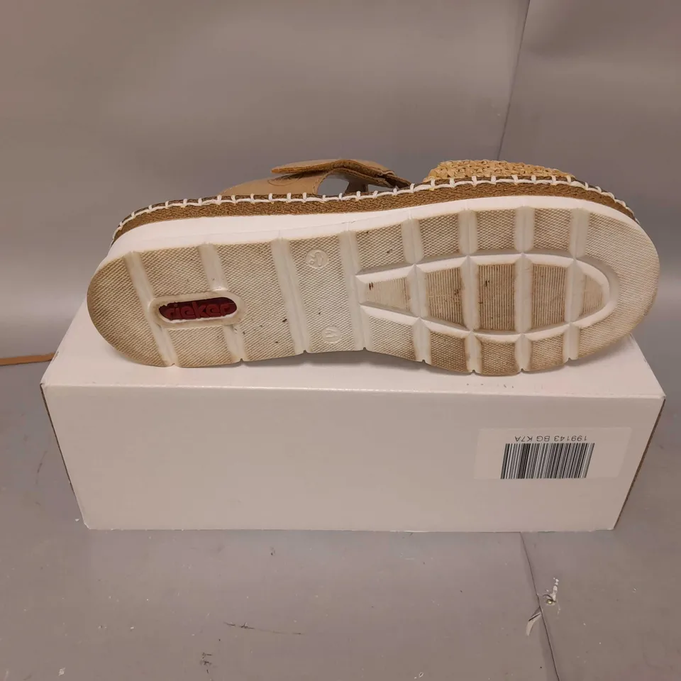 RIEKER SLIP ON WEDGE SANDAL SIZE 7.5