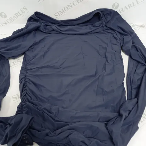 ABERCROMBIE & FITCH BODYSUIT IN NAVY - MEDIUM