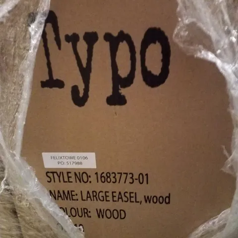 PALLET CONTAINING APPROXIMATELY 8 BOXES OF BRAND NEW TYPO LARGE EASELS