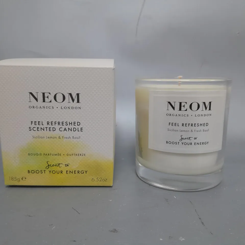 NEOM ORGANICS LONDON FEEL REFRESHED SCENTED CANDLE 185G