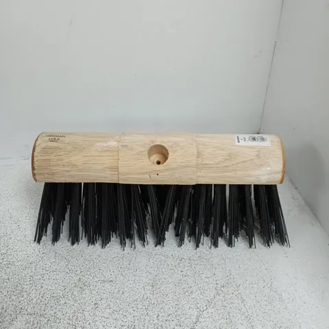 NEWMAN & COLE 13" STIFF PVC YARD BRUSH HEAVY DUTY OUTDOOR BROOM - HEAD ONLY 