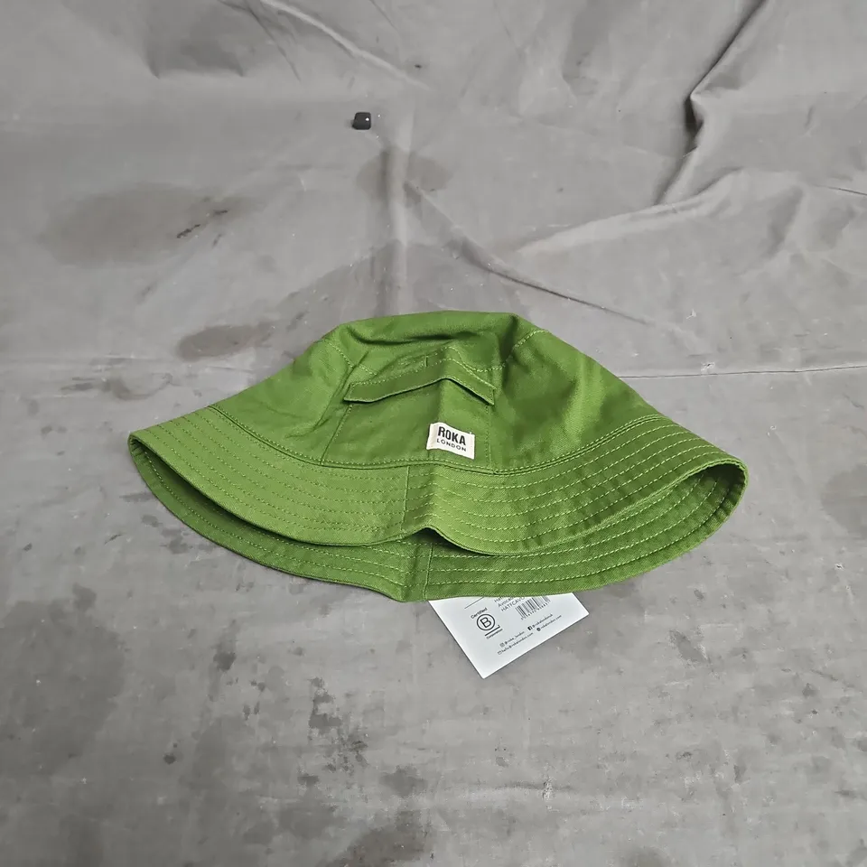 ROKA LONDON HATFEILD BUCKET HAT IN AVOCADO ONE SIZE