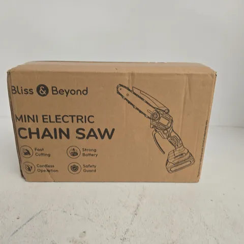 BLISS & BEYOND MINI ELECTRIC CHAINSAW (BOXED)