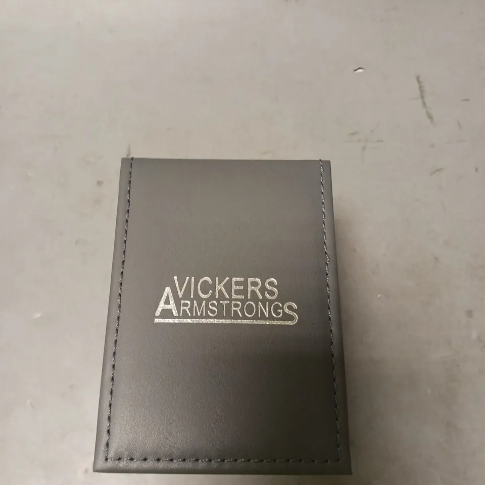 VICKERS ARMSTRONGS BARREL ROLL BLACK DIAL WATCH