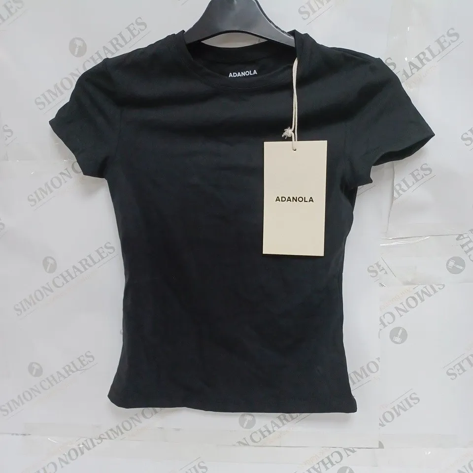 ADANOLA BLACK T-SHIRT- SMALL