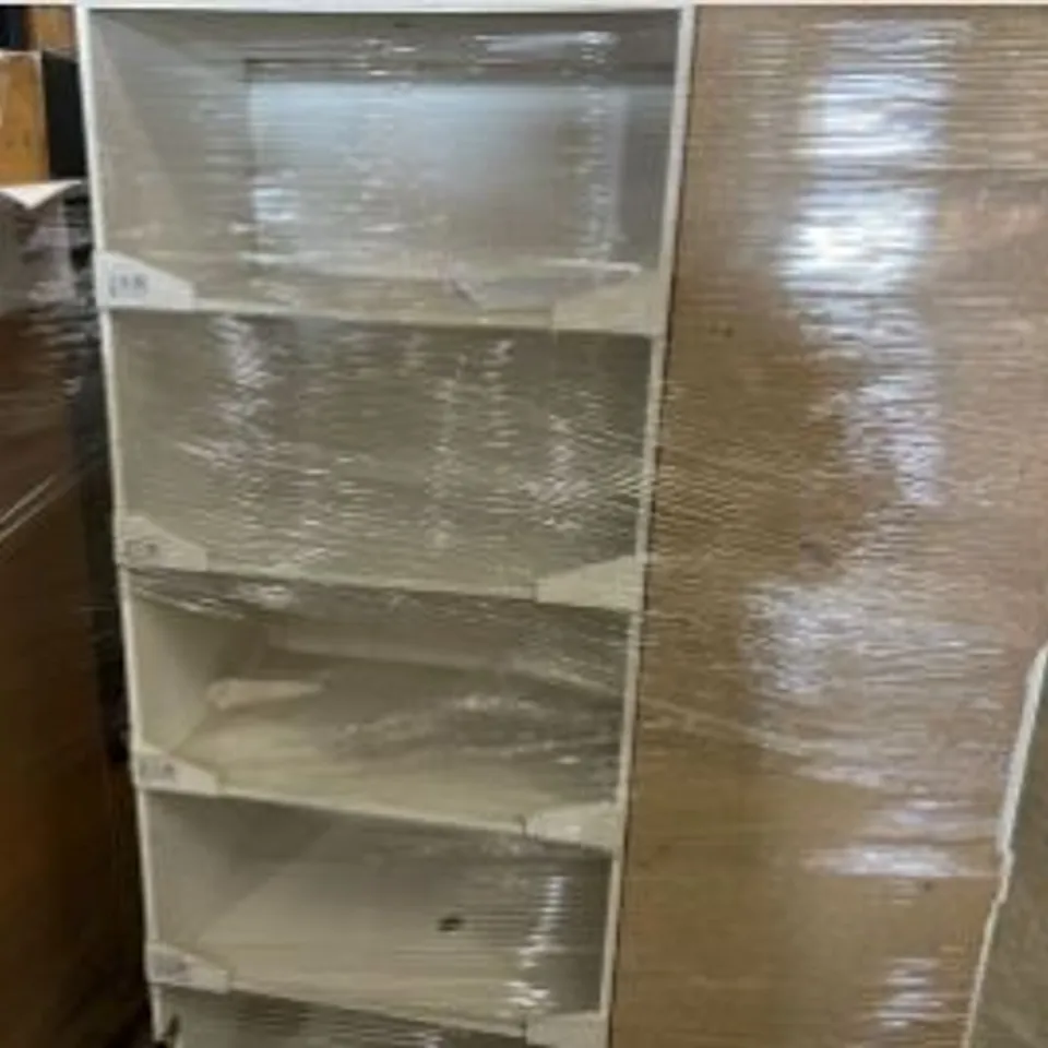 PALLET TO CONTAIN 4X WOODEN SHOP DISPLAY SHELVES 