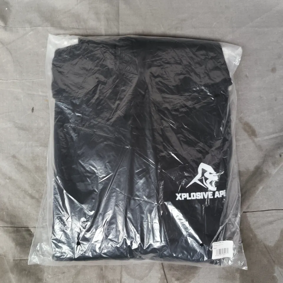 BAGGED XPLOSIVE APE CLASSIC V2 STRING HOODIE IN BLACK SIZE MEDIUM