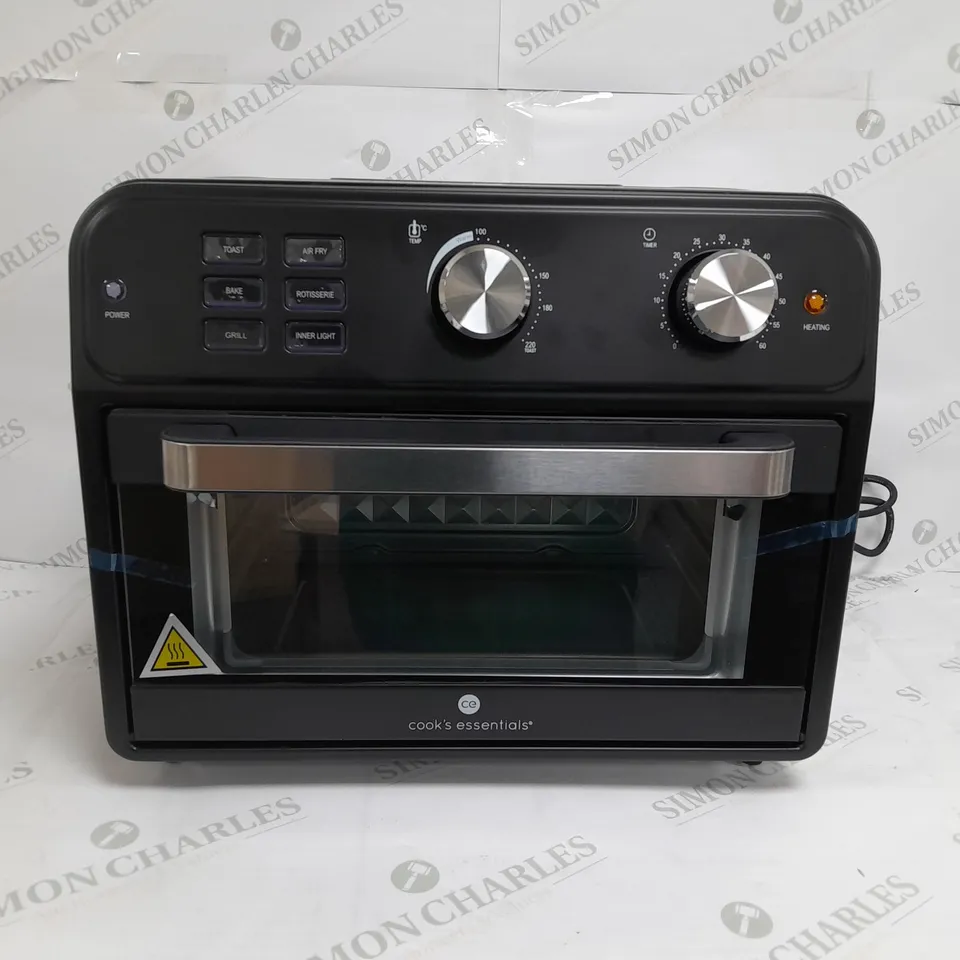 BOXED COOK'S ESSENTIAL 21-LITRE AIRFRYER OVEN IN BLACK