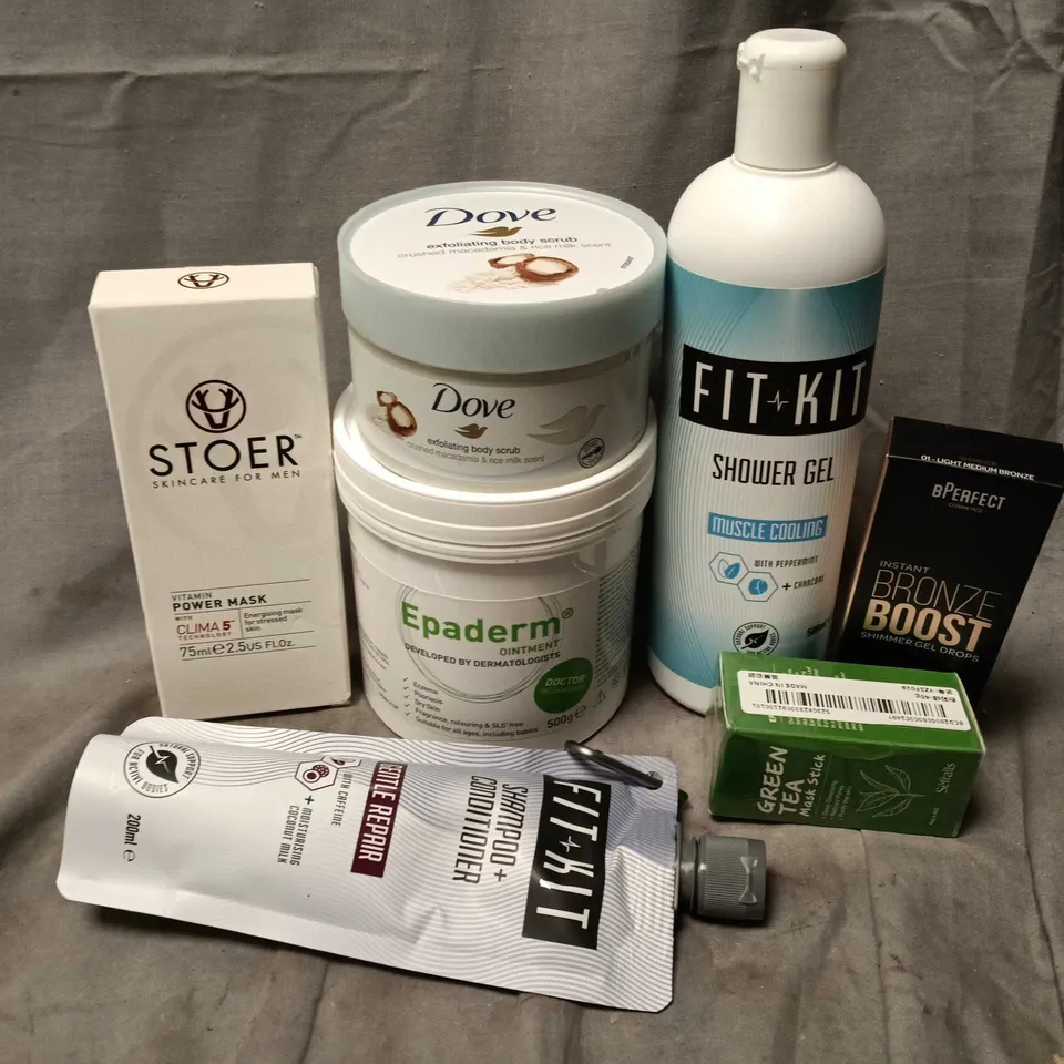 APPROXIMATELY 12 ASSORTED HEALTH & BEAUTY PRODUCTS TO INCLUDE FITKIT SHOWER GEL, BPERFECT BRONZE BOOST, STOER POWER MASK, ETC