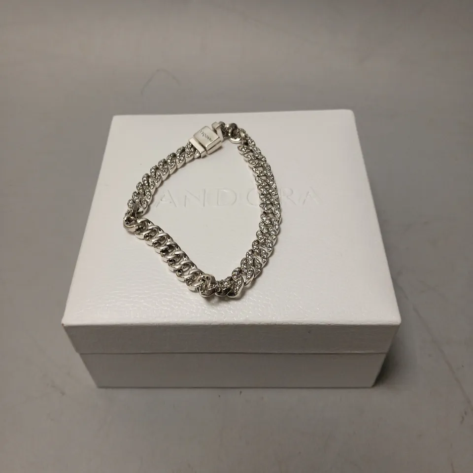 PANDORA TIMELESS PAVÉ CUBAN CHAIN BRACELET