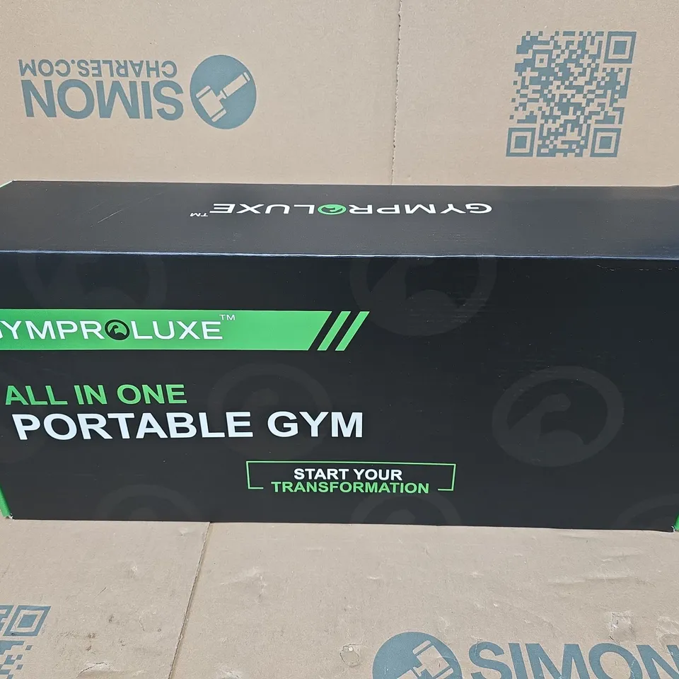 BOXED GYMPROLUXE ALL IN ONE PORTABLE GYM