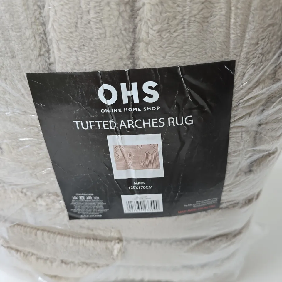 OHS TUFTED ARCHES RUG – MINK, 120 X 170 CM