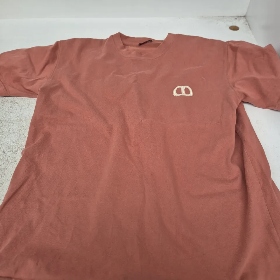DIOR T‑SHIRT - DUSTY ROSE PINK, SIZE L