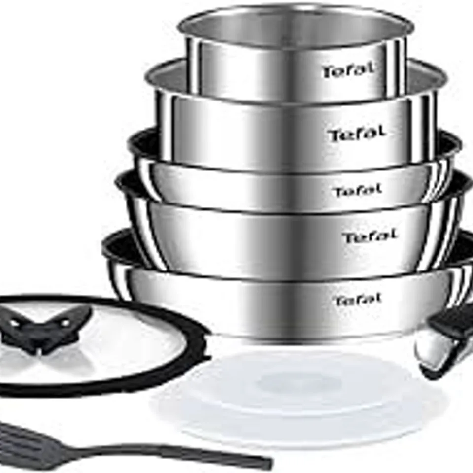 BOXED TEFAL INGENIO EMOTION STAINLESS STEEL 10 PIECE SET
