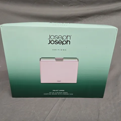 JOSEPH JOSEPH EDITIONS - SET OF 4 COLOUR CODED CHOPPING BOARDS