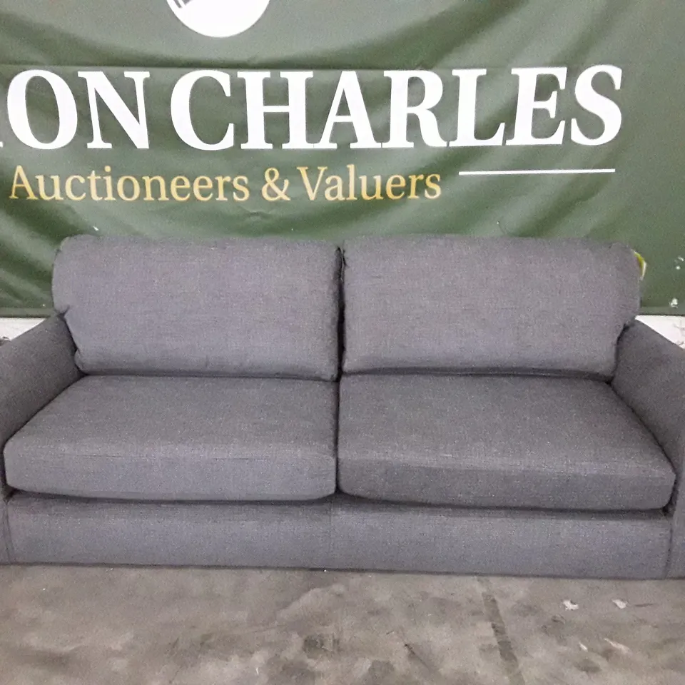 3 SEATER SOFA - DARK GREY FABRIC