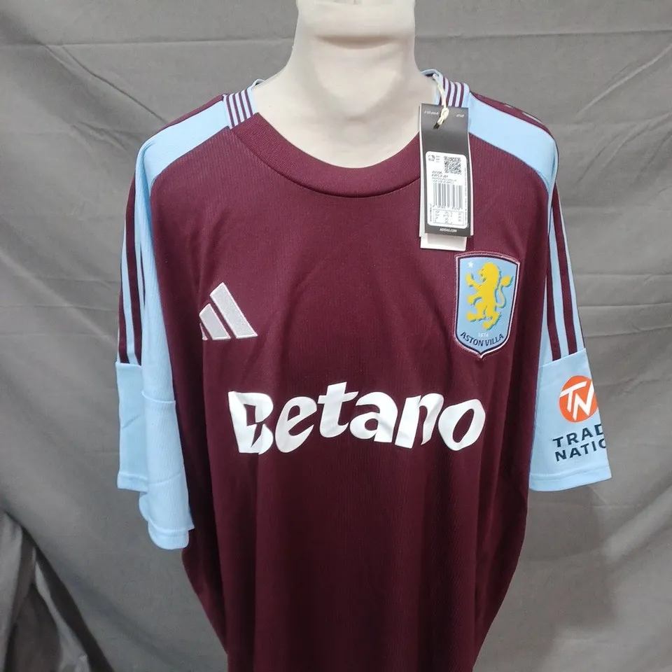 ASTON VILLA FC HOME SHIRT SIZE 3XL