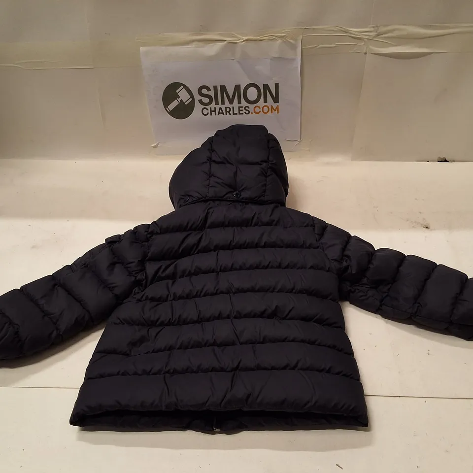 MONCLER KIDS' PUFFER JACKET, NAVY, HOODED – UK 2-3 (FR 2 ANS / 92 CM)