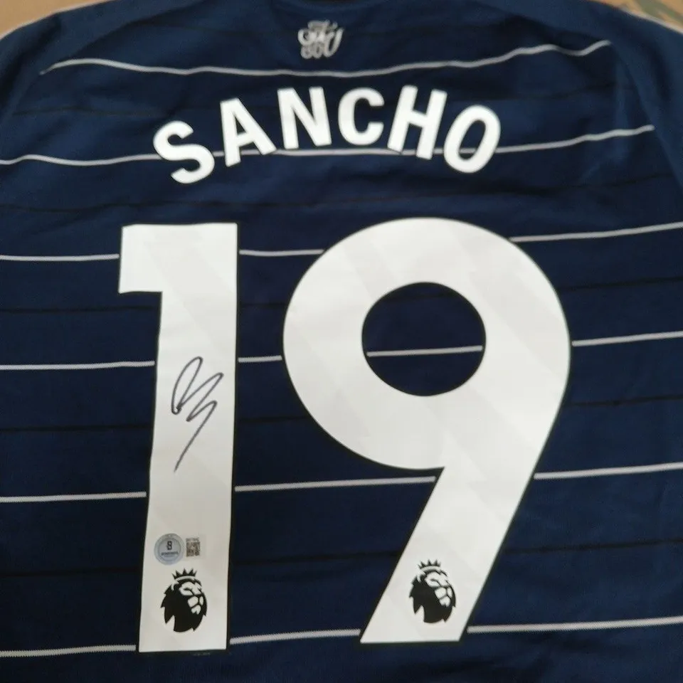 ASTON VILLA FC SIGNED SANCHO 19 24/25 3RD JERSEY - XL