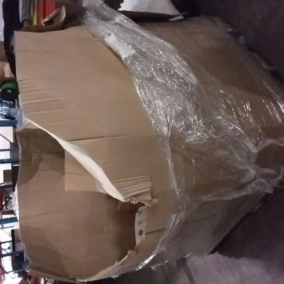 PALLET OF ASSORTED ITEMS TO INCLUDE;CUSHIONS,MATS,BASKET,CLOTHING'S,FAN,ETC