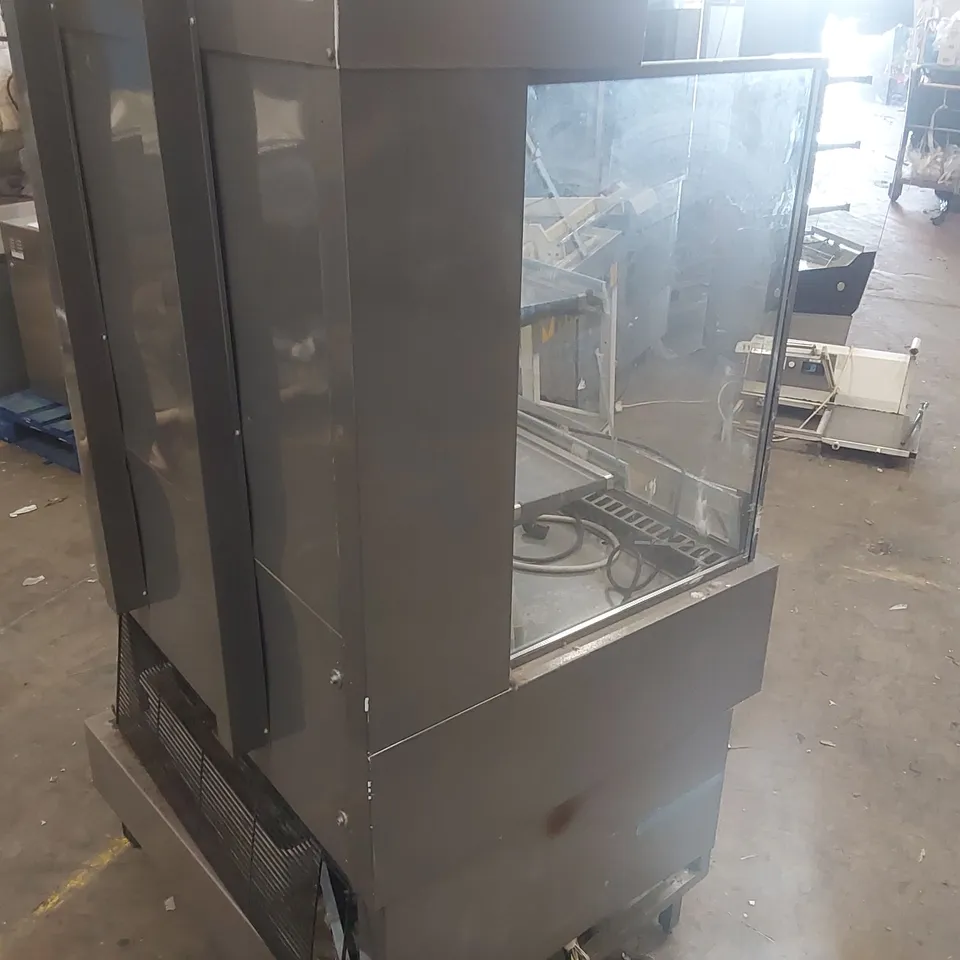 COMMERCIAL STAINLESS STEEL OPEN-FRONT MULTIDECK DISPLAY FRIDGE
