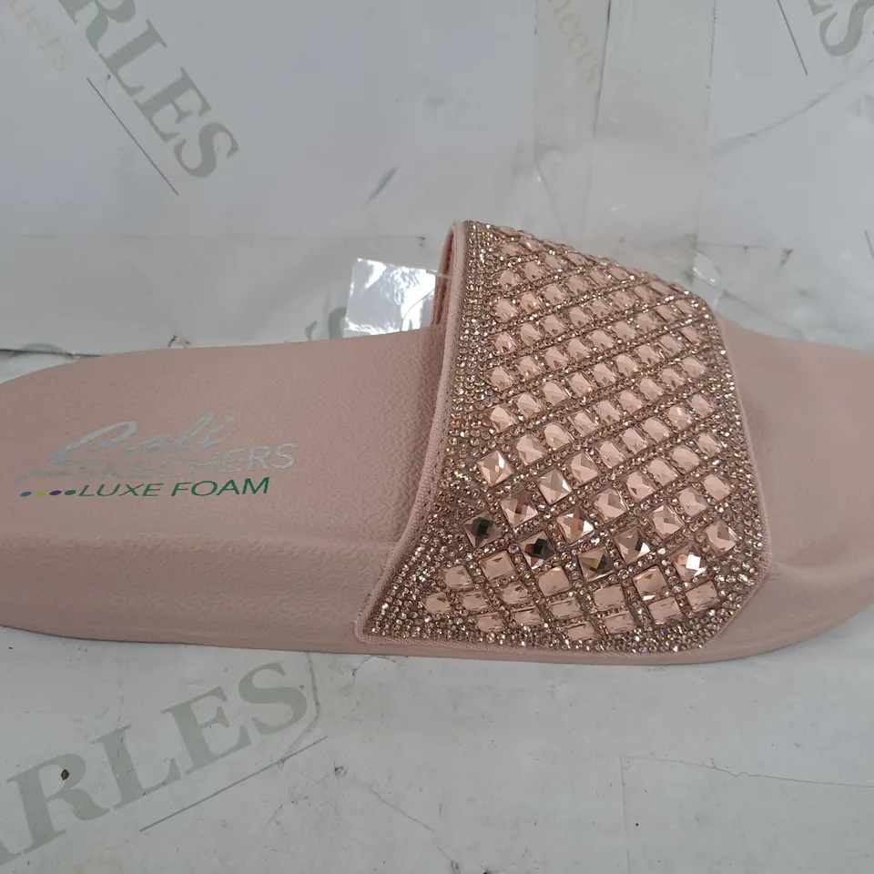 SKECHERS POP UPS SLIDE SANDAL IN ROSE GOLD COLOUR - SIZE UK 3