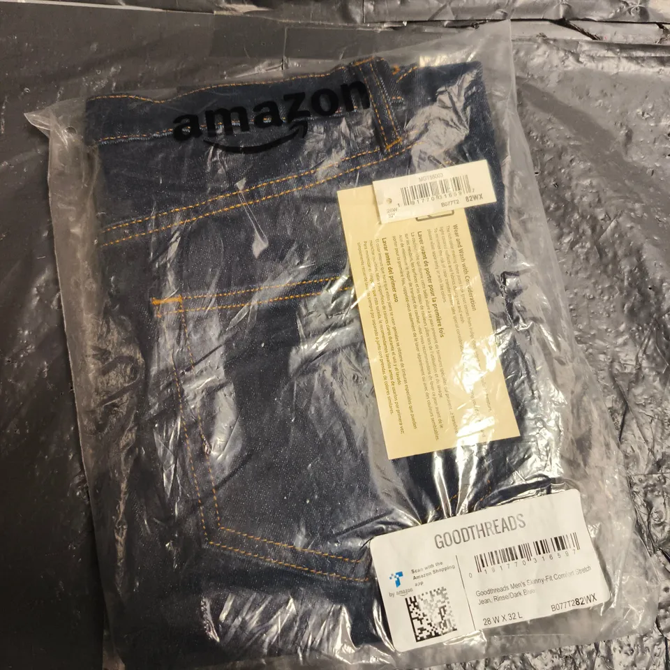 GOODTHREADS MEN'S SKINNY-FIT COMFORT STRETCH JEANS – UK 28