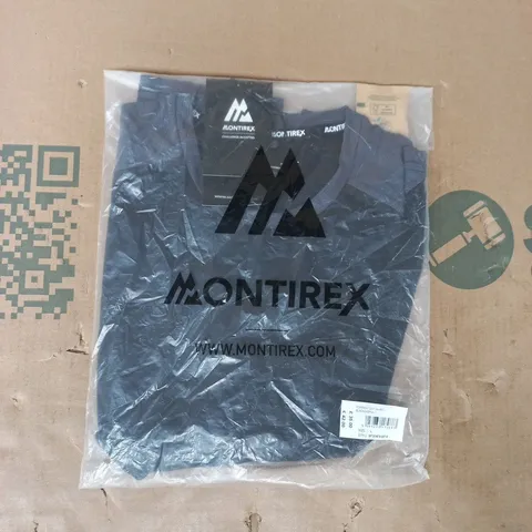 BAGGED MONTIREX TORRENT 2.0 T-SHIRT IN BLACK/ASPHALT SIZE LARGE