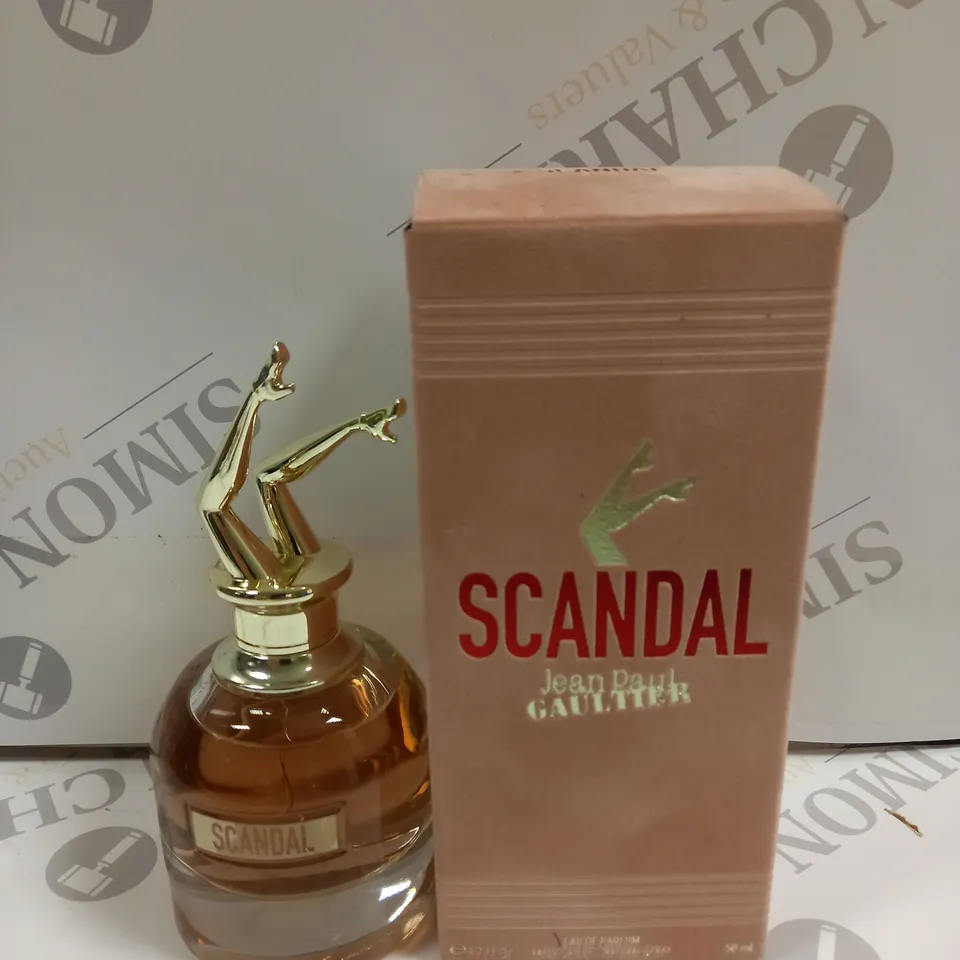 BOXED JEAN PAUL GAULTIER SCANDAL EAU DE PARFUM SPRAY 50ML