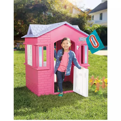 BOXED LITTLE TIKES CAPE COTTAGE PLAYHOUSE IN PINK - COLLECTION ONLY 