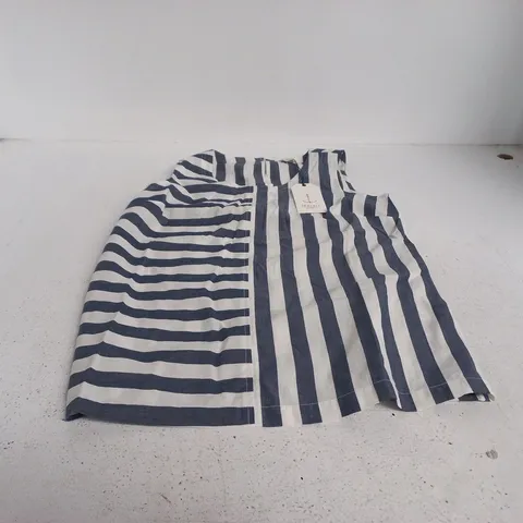 SEASALT CORNWALL WOMEN'S STRIPED VEST TOP – NAVY & WHITE, UK 10