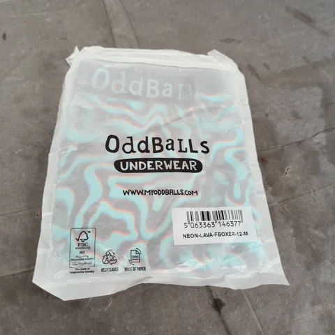 ODDBALLS UNDERWEAR NEON LAVA BOXER – SIZE M